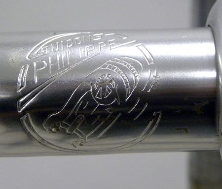Close up of Phillippe logo