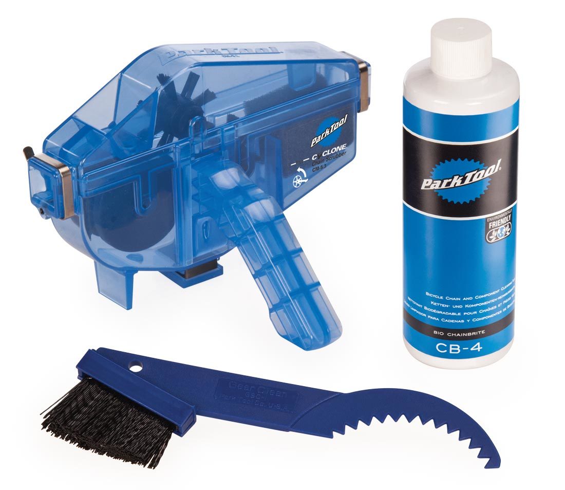 Contents of the Park Tool CG-2.4 Chain Gang Chain Cleaning System