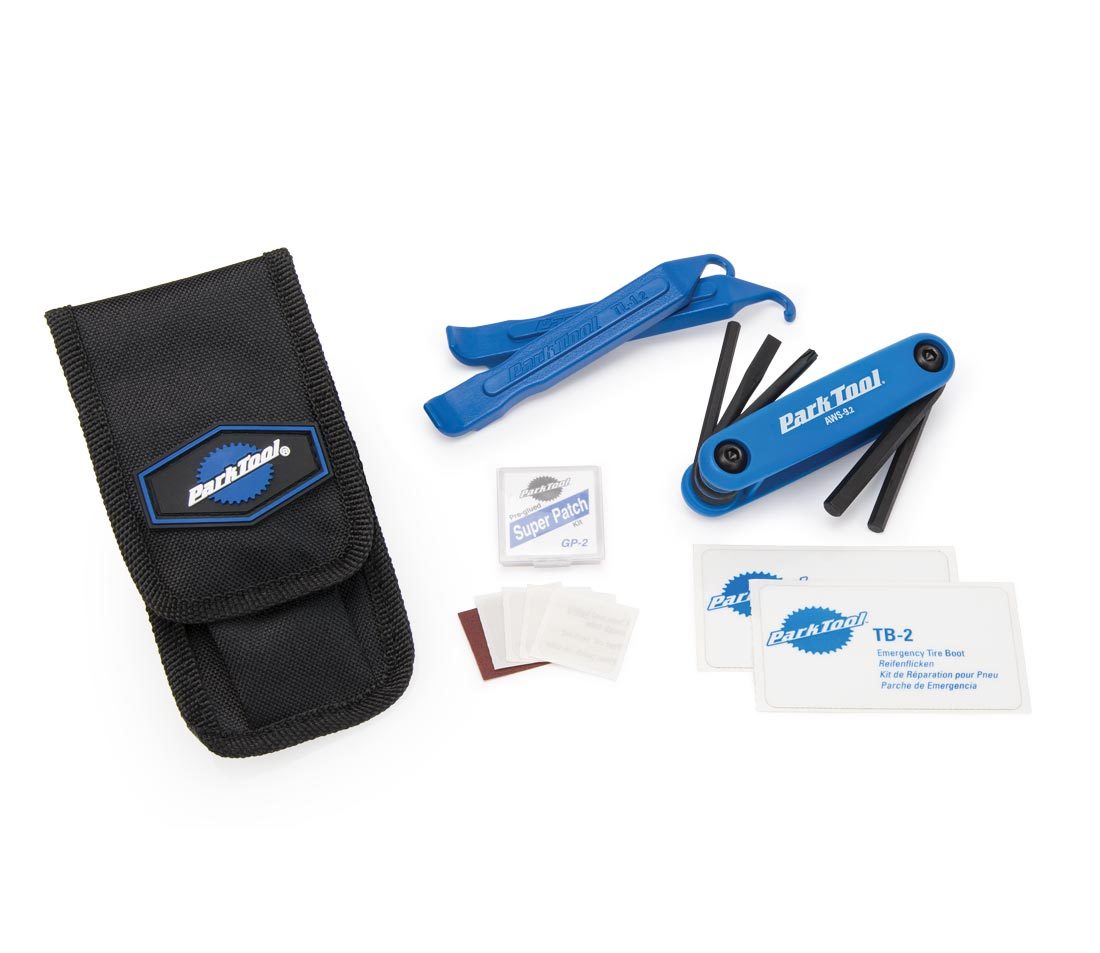 Contents of the Park Tool WTK-2 Essential Tool Kit