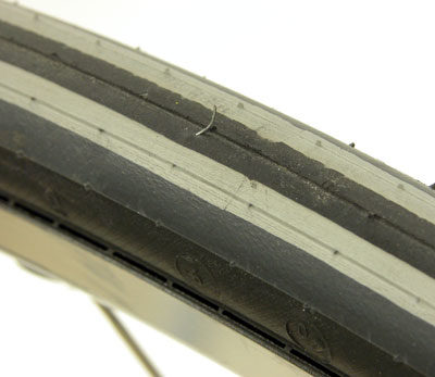 Cable trimming in a bike tire