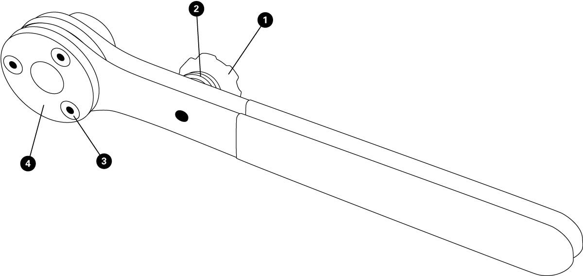 Parts diagram for BBT-6 Bottom Bracket Adjusting Set, click to enlarge