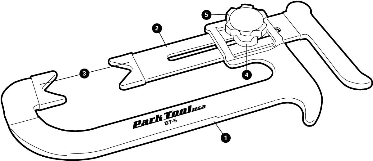 Parts diagram for BT-5 Adjustable Third Hand Brake Tool, click to enlarge