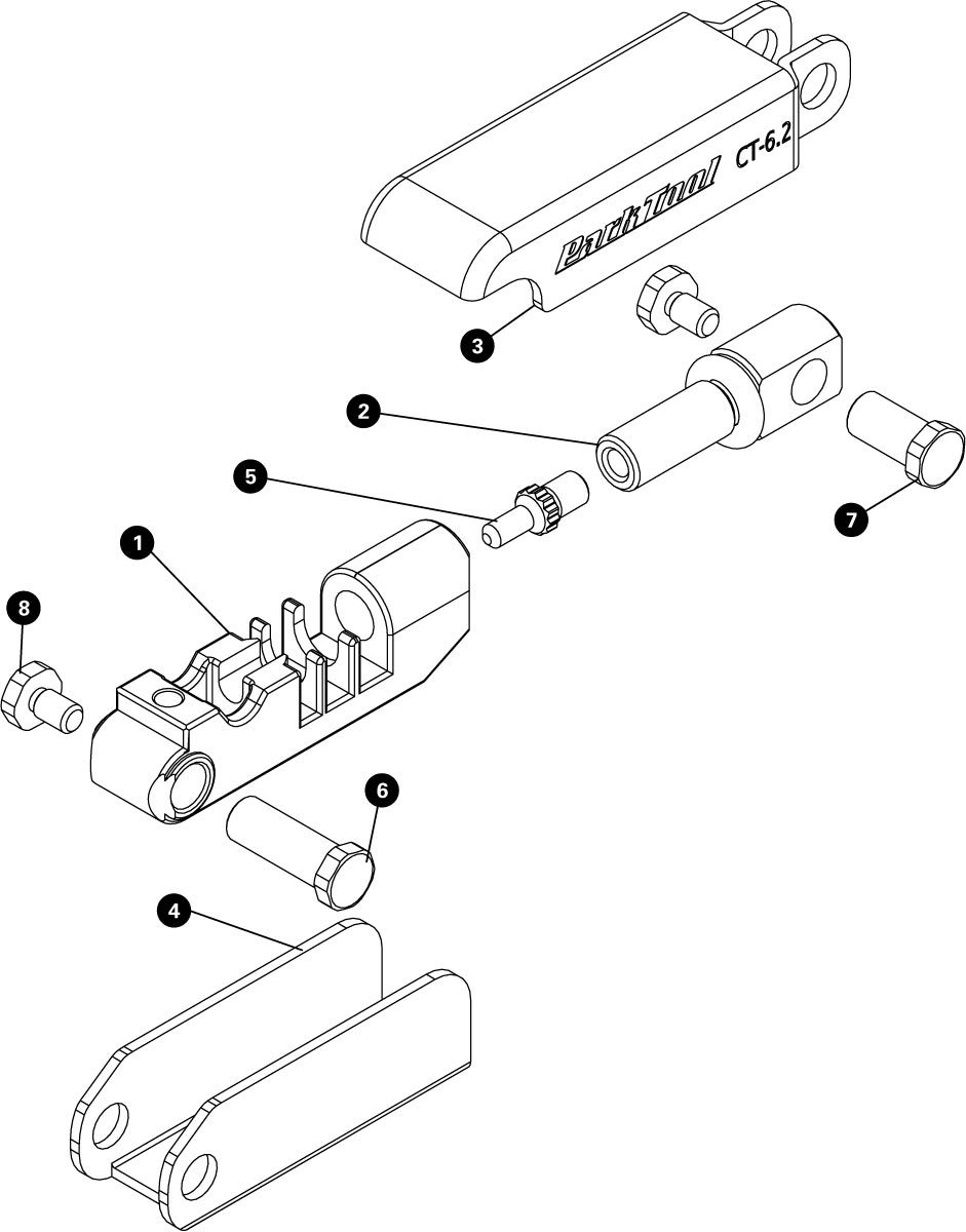 Parts diagram for CT-6.2 Folding Mini Chain Tool, enlarged