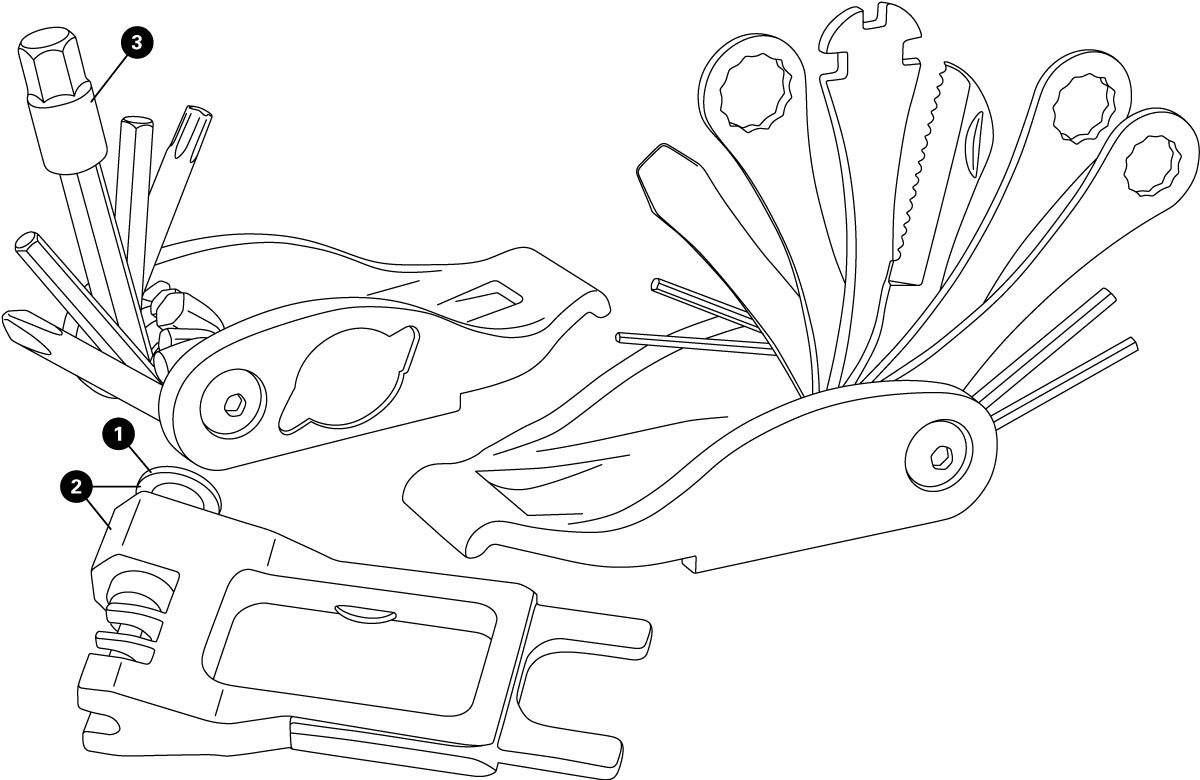 Parts diagram for MTB-3 Rescue Tool, enlarged