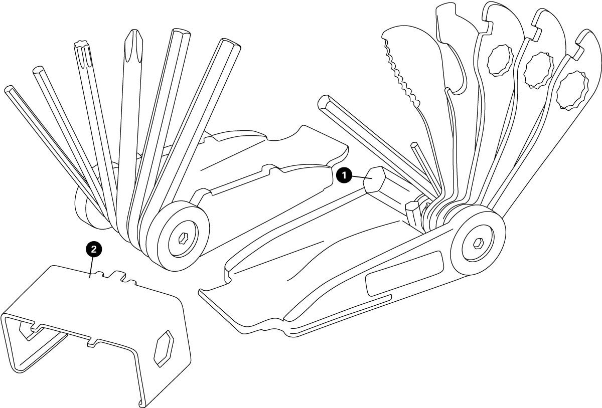 Parts diagram for MTB-7 Rescue Tool, click to enlarge