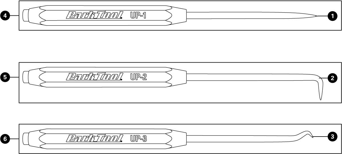 Parts diagram for UP-SET Utility Pick Set, enlarged