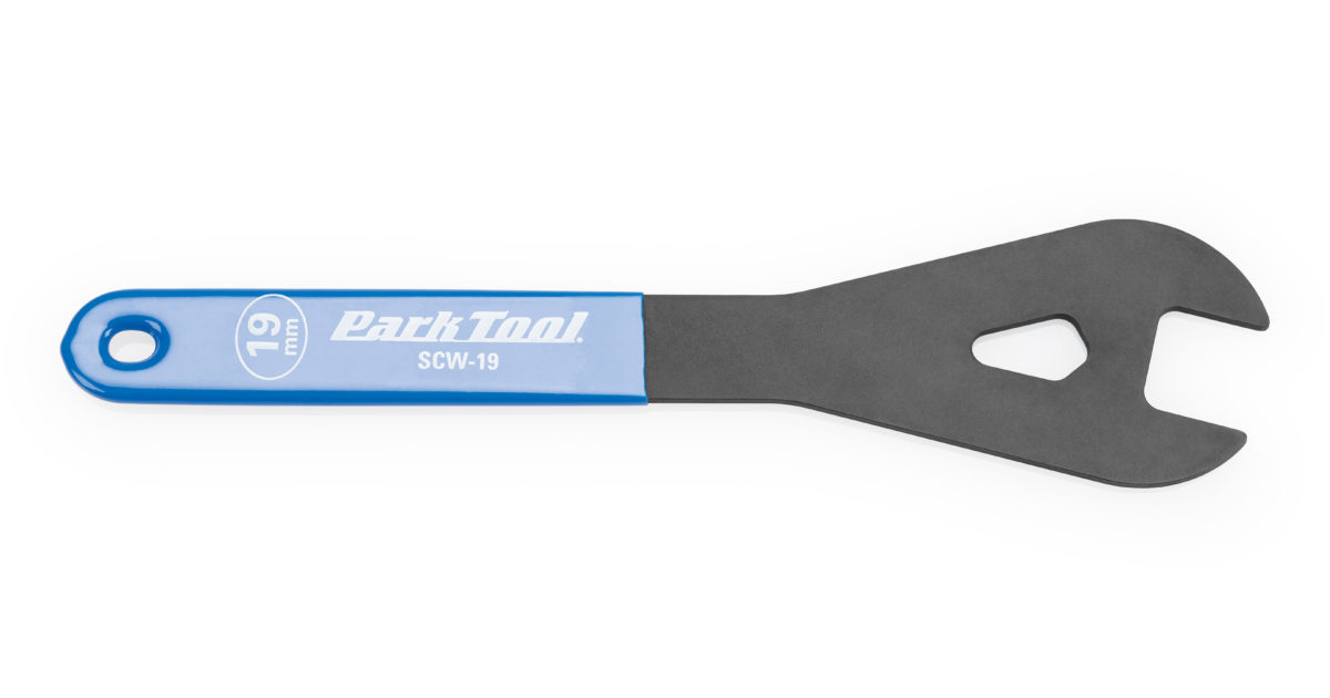 Park Tool SCW-19 Shop Cone Wrench-19.0mm-Bicycle Tool-Blue Non-Slip Grip-New