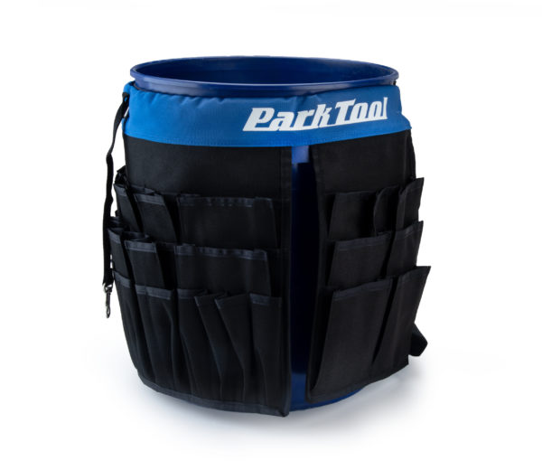 The Park Tool 1290 Tool Kilt installed on a 5-gallon bucket, click to enlarge