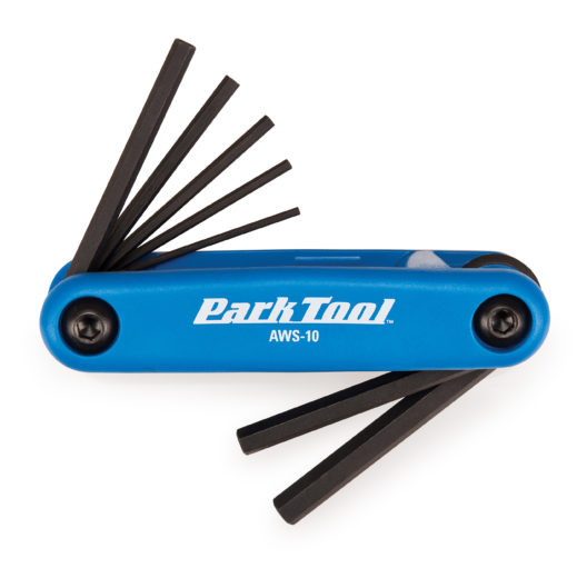 Park Tool AWS-10 Fold-Up Hex Wrench Set, click to enlarge