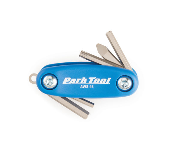 The Park Tool AWS-14 Micro Fold-Up Hex Wrench Set, click to enlarge