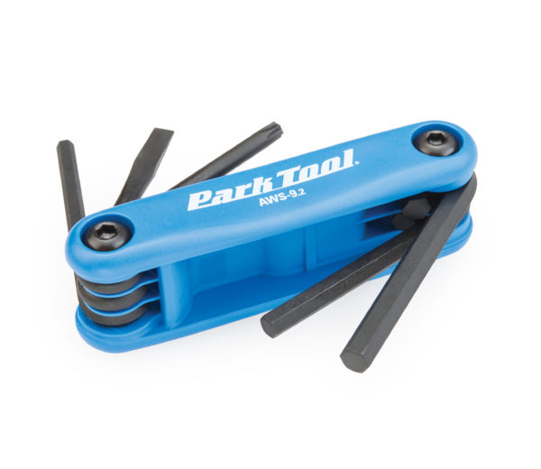 The Park Tool AWS-9.2 Fold-Up Hex Wrench Set, click to enlarge