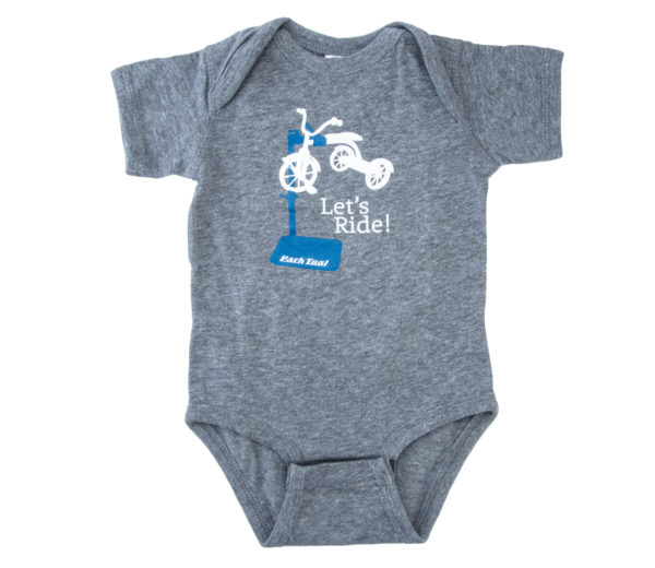 The Park Tool B1Z-G Gray Infant Bodysuit, click to enlarge