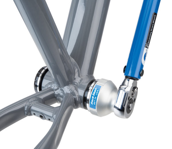 Park Tool BBT-79 Bottom Bracket Tool driven by a torque wrench to install Race Pace® BSH30 bottom bracket, click to enlarge