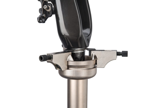 Crown race partially removed by Park Tool CRP-2 Adjustable Crown Race Puller, click to enlarge