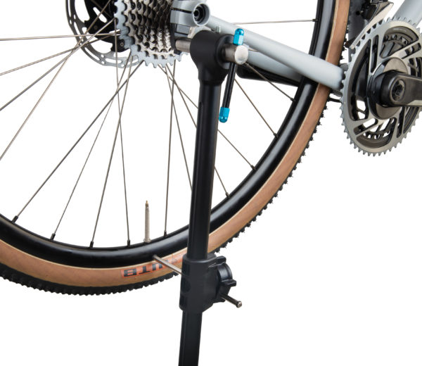 The Park Tool DAG-3 Derailleur Hanger Alignment Gauge measuring alignment on gravel bike, click to enlarge