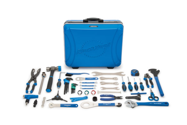 Contents of the Park Tool EK-2 Professional Travel and Event Kit, click to enlarge