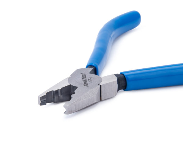 Closeup of the Park Tool EP-1 End Cap Crimping Pliers' jaws, click to enlarge