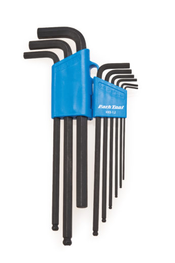 Park Tool HXS-1.2 Professional L-Shaped Hex Wrench Set, click to enlarge