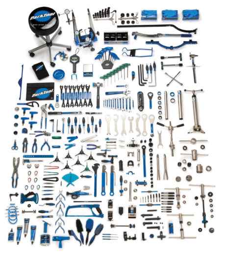 Contents in the Park Tool MK-268 Master Tool Kit, click to enlarge