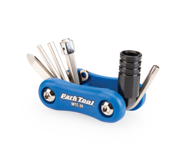 Contents in the Park Tool MTC-20 Multi-Tool all folded out, click to enlarge