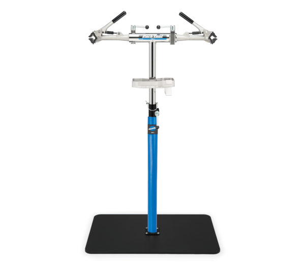 The Park Tool PRS-2.3-1 Deluxe Double Arm Repair Stand with base, click to enlarge