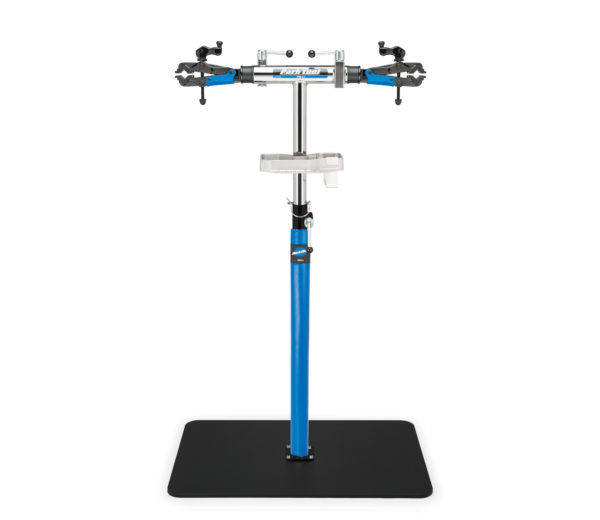 The Park Tool PRS-2.3-2 Deluxe Double Arm Repair Stand with base, click to enlarge