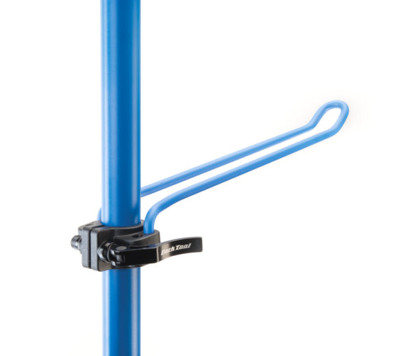 Paper Towel Holder without paper towels attached to a Park Tool Repair Stand with an accessory collar, click to enlarge
