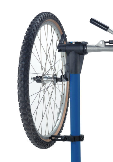 The Park Tool TS-5 Repair Stand Mounted Truing Stand, click to enlarge