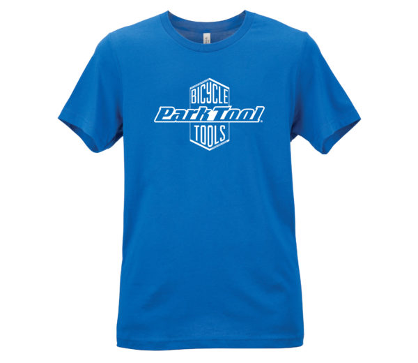 Front of the Park Tool TSH-1 Blue Logo Shirt, click to enlarge