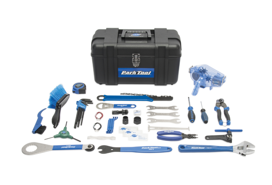 Contents in the Park Tool AK-3 Advanced Mechanic Tool Kit, enlarged