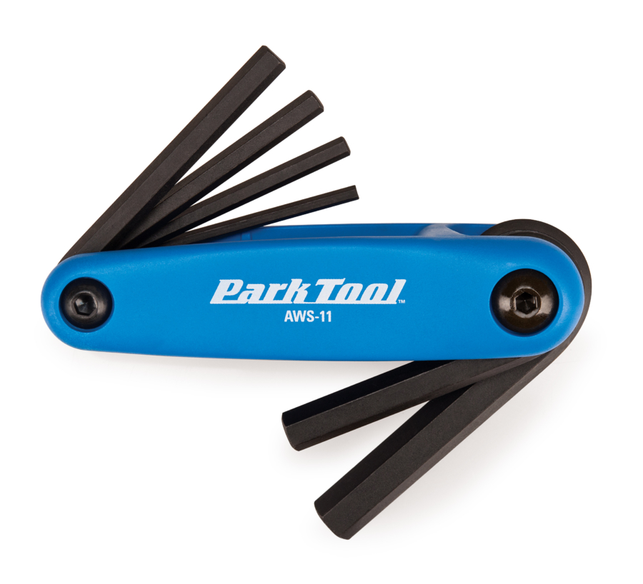 Park Tool AWS-11 Fold-Up Hex Wrench Set, enlarged