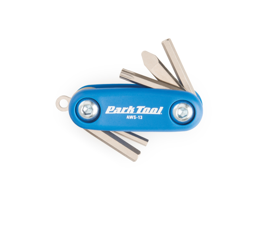 The Park Tool AWS-13 Micro Fold-Up Hex Wrench Set, enlarged