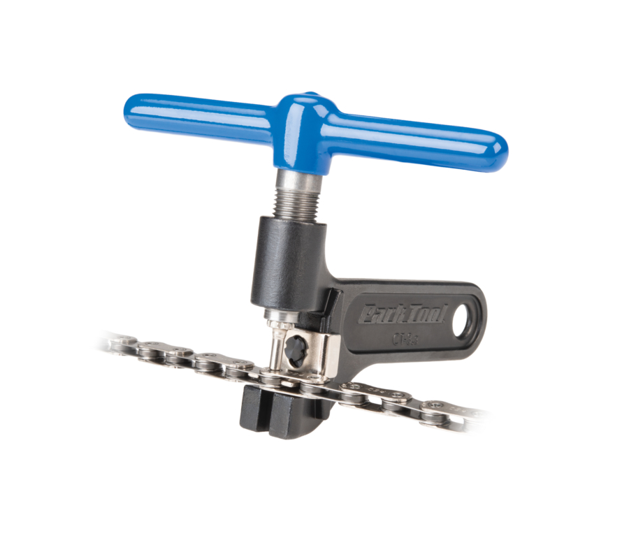 Park Tool CT-3.3 Chain Tool installing chain rivet, enlarged