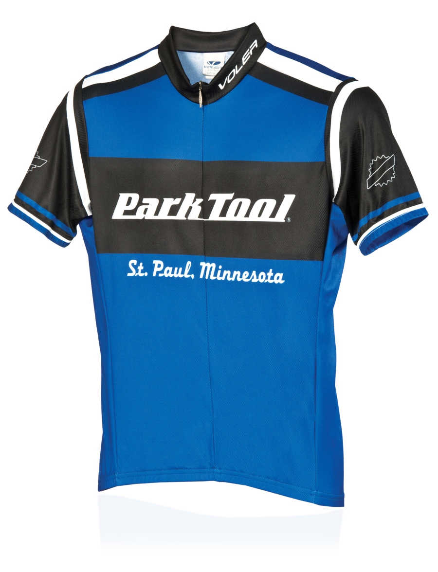 Front of the Park Tool JSY-1 Cycling Jersey, enlarged