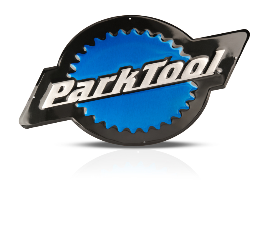 The Park Tool stacked logo MLS-1 Metal Shop Sign, enlarged