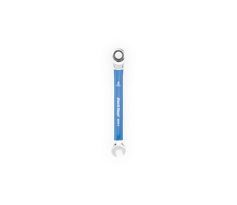 The Park Tool MWR-8 8mm Ratcheting Metric Wrench, enlarged