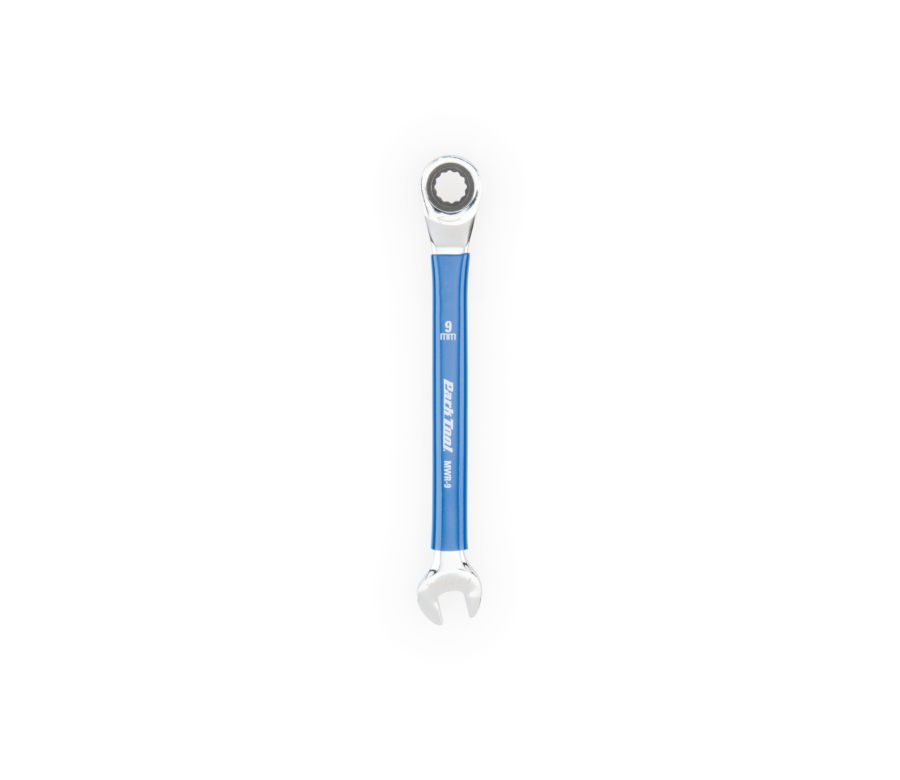 The Park Tool MWR-9 9mm Ratcheting Metric Wrench, enlarged