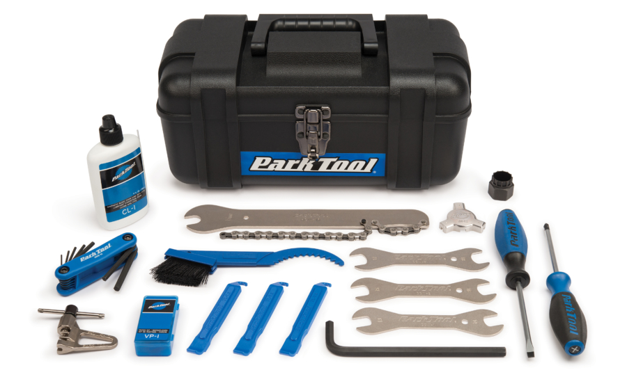 Contents in the Park Tool SK-1 Home Mechanic Starter Kit, enlarged