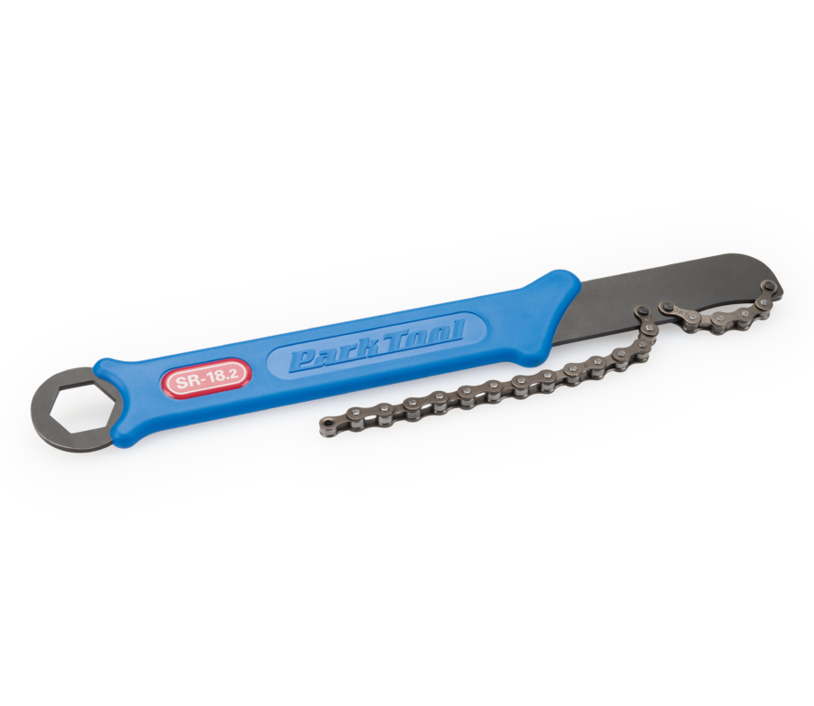 The Park Tool SR-18.2 Sprocket Remover / Chain Whip, enlarged