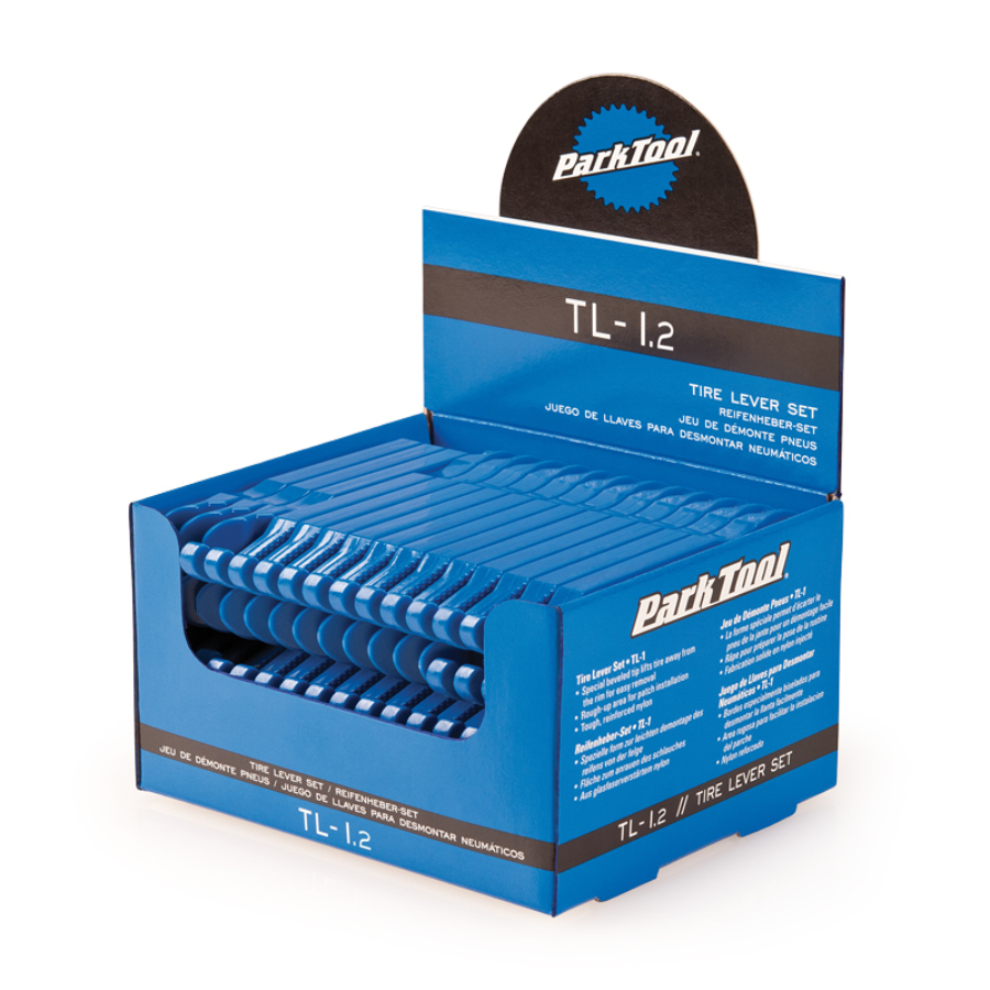 The Park Tool TL-1.2 Tire Lever Set display, enlarged