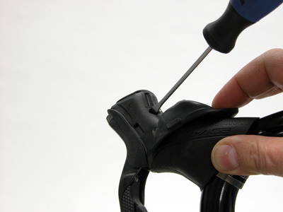 Figure 2. Location of brake lever reach adjustment screw