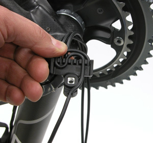 Figure 16. Routing options are performed at the bottom bracket guide