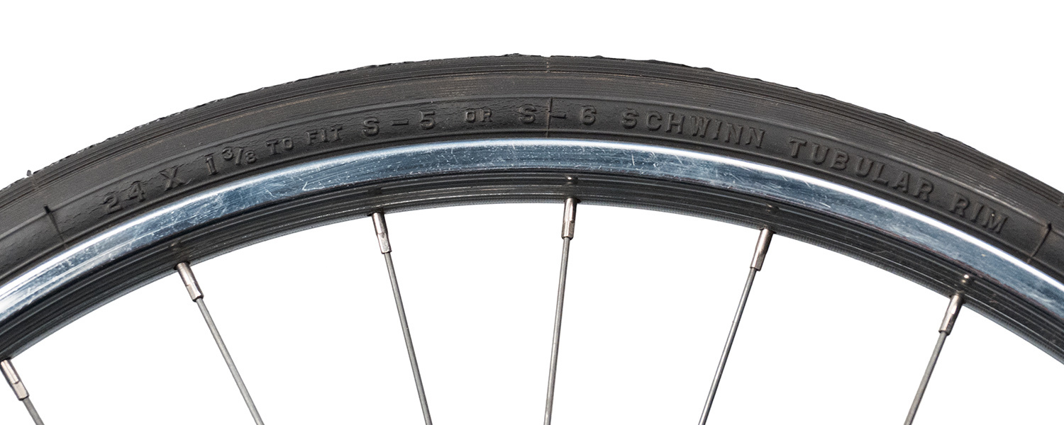 Vintage Schwinn tire with inch designations