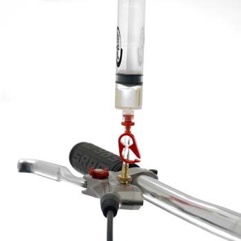 Figure 8. Rotate lever to horizontal and remove syringe