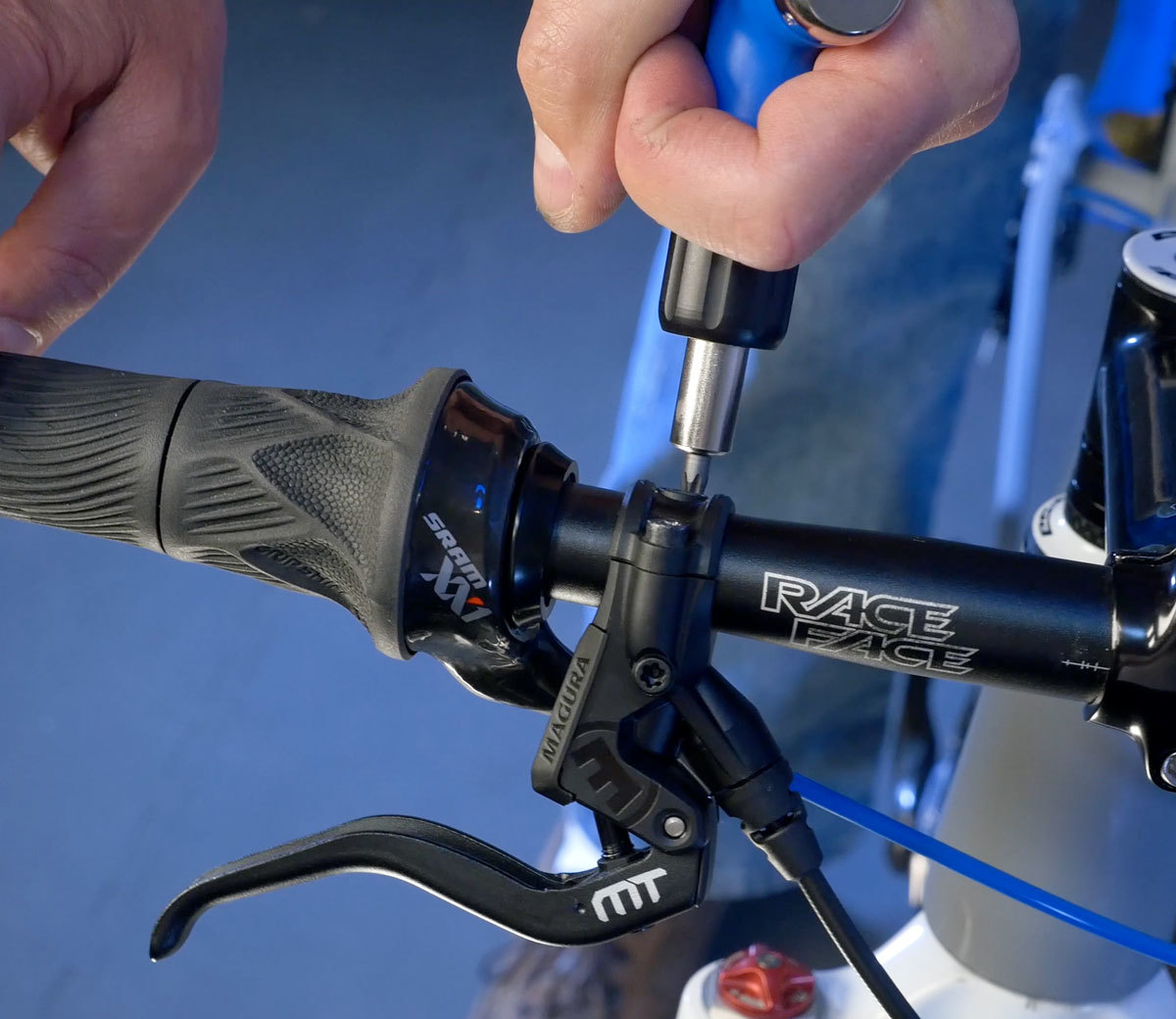 Properly secure brake lever mounting bolts