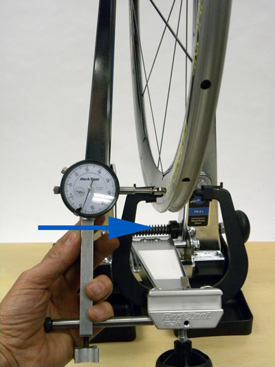Figure 10. Move the lateral dial to the rim